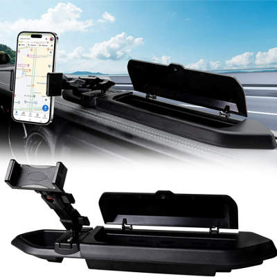 BESTAOO Multi-Mount Phone Holder Dash System Kit with Cover