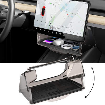 Carvogue Hideable Under Screen Storage for Tesla Models Y and 3