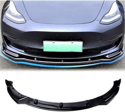 DOLKSN 3 Section Front Bumper Lip Tesla Model Y