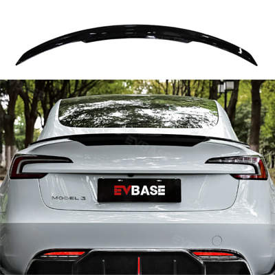 EVBASE Spoiler Wing ABS Rear Trunk Lid Diffuser Splitter Inspired By B-2 Spirit