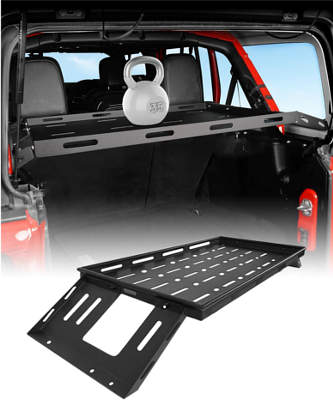 Huidnnas Rear Cargo Basket Rack for 4 Doors Jeep Wrangler JL
