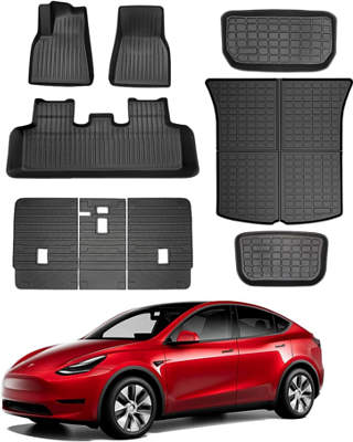 KIKIMO All-Weather Floor Mats for Tesla Model Y