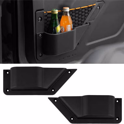 LitMiRaCle Front Door Storage Pockets with Cup Holder