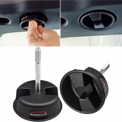 MOEBULB Hardtop Mounting Screw Knobs for Jeep Wrangler JK 2dr and Unlimited 4dr