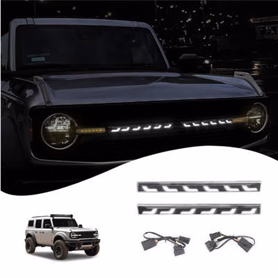 NITOYO Amber Dynamic Grille Lights kit for Ford Bronco