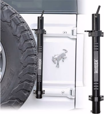 ROADER Multi-Function Tailgate Flagpole Bracket with CB Antenna Base