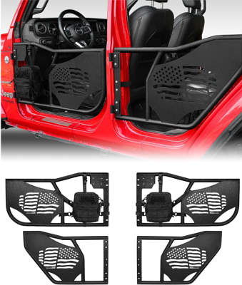 ROADER US Flag pattern Front & Rear Tubular Half Doors