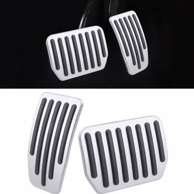 Senzeal Aluminum Non-Slip Pads Accelerator and Brake Pedals