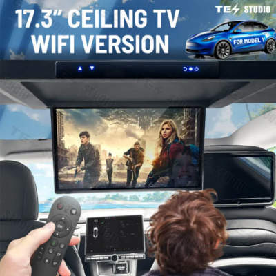Tesstudio 17.3-Inch Car Roof-Mounted TV With Wi-Fi Model Y