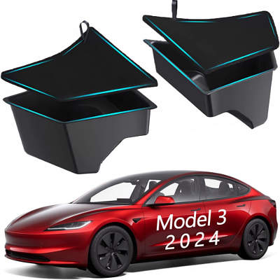 VINBYEE Rear Trunk Storage Box with Lid and Trunk Hook