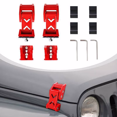 WWFGYX Hood Latch Catch Kit for Jeep Wrangler Gladiator