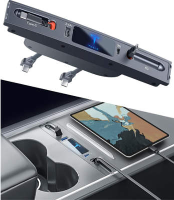 WinDu Car USB Charger with Retractable Dual 20W Type-C/