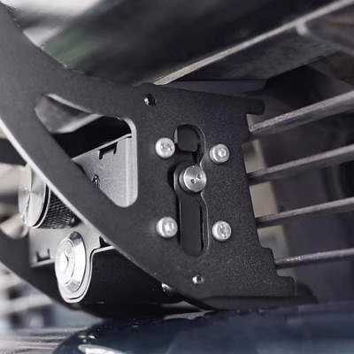 Aumotop Adjustable Front License Plate Holder Mount with Original Lock Protective Cap