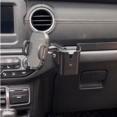 JeCar Multi-Function Phone Mount Drink Cup Holder Grab Handle Storage Tray Organizer