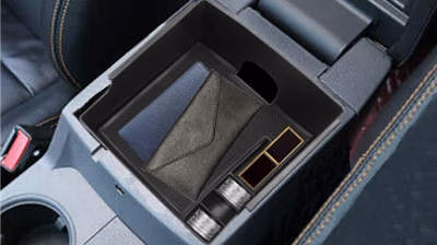 MSIZOY Upper and Lower Armrest Storage Box with Dividers