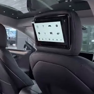 THEVRSE Interactive Dual-Screen-Headrest Rear Seat Entertainment System
