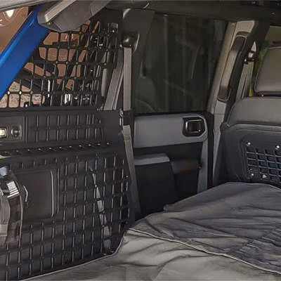 Broaddict Rear Window Interior Shelf Storage Molle Panel Bronco Hard Top