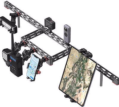 EASEORD Dash Mount Platform Phone Holder Gopro, Insta360, Handheld Walkies, Radio, Tablet, iPad