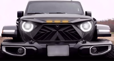 Seven Sparta Front Grill with 3 Amber LED Lights