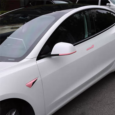 Tesheer Door Handle Stickers and Turn Signal Light Covers Pink