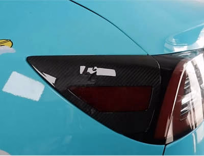 Generic JSWAN Carbon Fiber Decor Cover Charging Port Cap