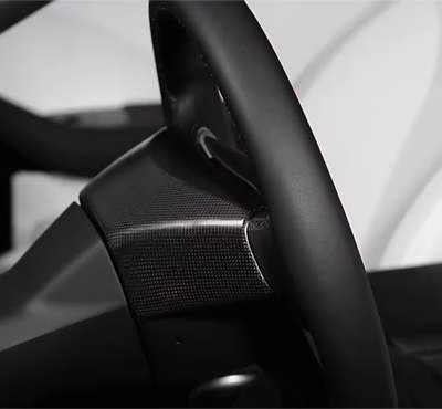 JSWAN Real Carbon Fiber Dashboard Gauge Tachometer Cover