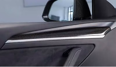 JSWAN Real Carbon Fiber Door Trim Cover