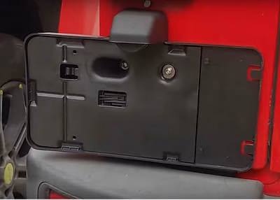 JeCar License Plate Holder Frame with Light Rear