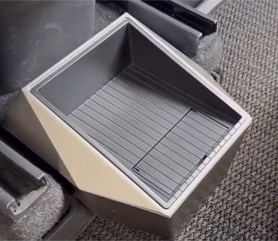 Yeslak Rear Center Console Storage Box Cybertruck Style