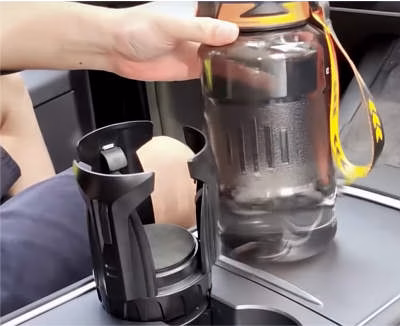 Zeyitian Automatic Car Cup Holder Expander Holds Large Water Bottles
