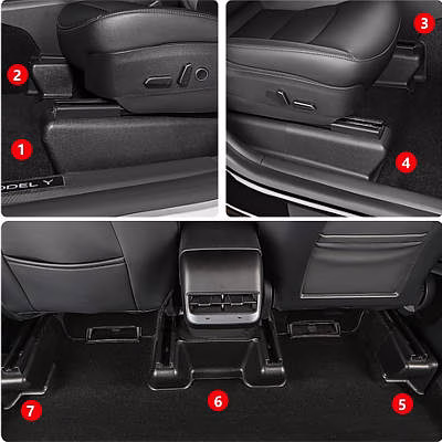 FITEV Underseat Protector Seat Track Covers