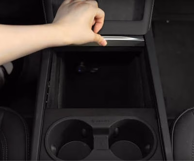 HALOBLK Center Console Two-Tier Removable Organizer