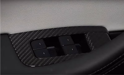 JSWAN Carbon Fiber Window Glass Lift Button Trim Switch Cover