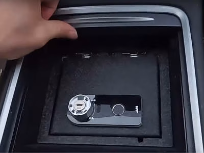 TUOJUE Center Console Safe Box with Combo Lock
