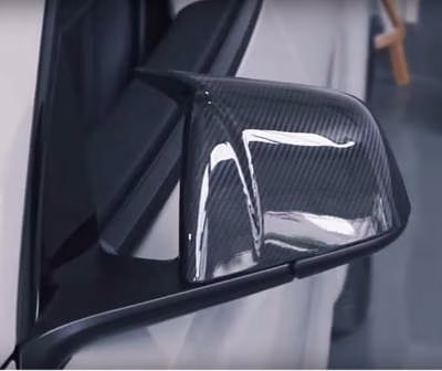 Yeslak Real Carbon Fiber Mirror Caps