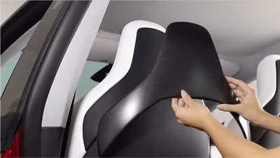 JSWAN Real Carbon Fiber Backseat Cover