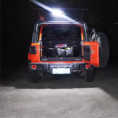 COWONE LED Trunk Lift Gate Dome Light with White/Amber Warning Light