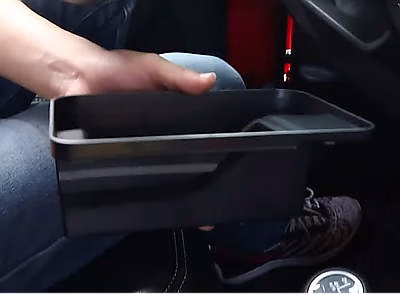 EASEORD Gear Shift Center Console Side Tray Organizer