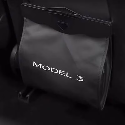 Motrobe Faux Leather Backseat Hanging Garbage Bin Magnetic+LED