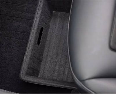 YHTAUTO Flocking Under Front & Rear Seat Storage Boxes with Lid