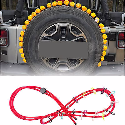 ROMASO Paracord Duck Holder Up to 60 Rubber Duckies Spare Tire Holder