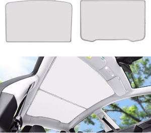 KUNIST Roof Sunshades (Ice White) New Tesla Model Y Juniper