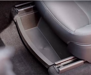 LUCKEASY Front Row Driver & Passenger Under-Seat Storage Boxes