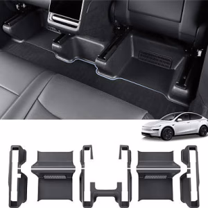 LUCKEASY Seat Rail Covers & Under Seat Mats