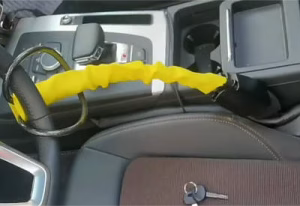 KAYCENTOP Car Steering Wheel & Seat Belt Anti-Theft Lock