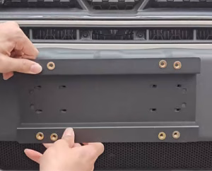 Bekantogy Carbon Steel License Plate Holder