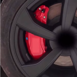 EVbase-ev 4PCS Red Brake Caliper Covers